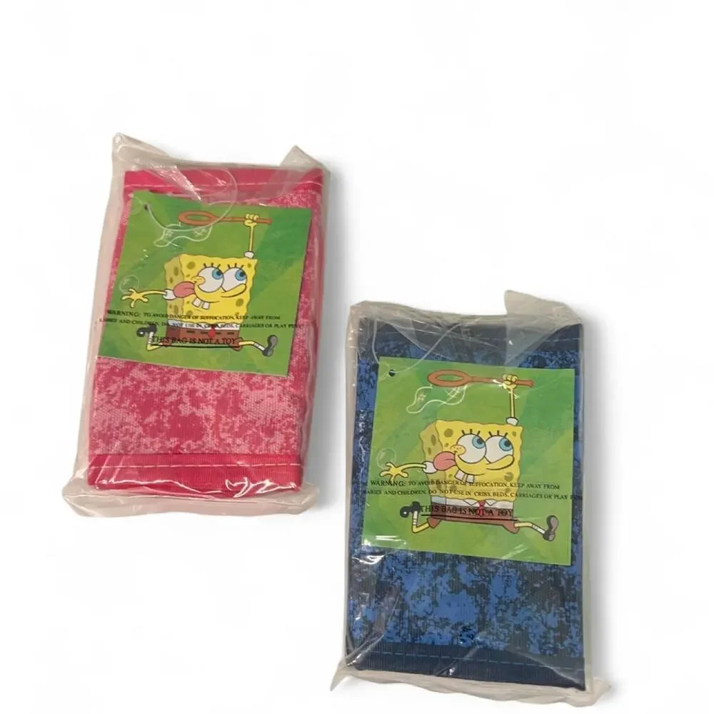 SpongeBob SquarePants Pink & Blue Tifold 2pc Wallet
